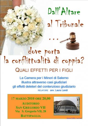 Dall\'altare al Tribunale dove porta la conflittualità di coppia...